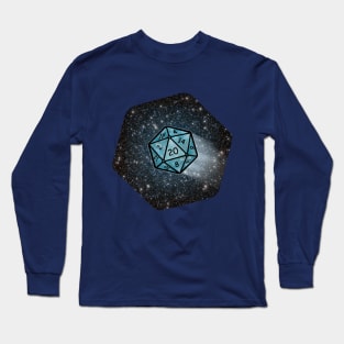 20 sided dice - space Long Sleeve T-Shirt